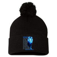 Lion Christian Jesus Is My God King Lord And Savior Pom Pom 12in Knit Beanie