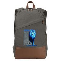 Lion Christian Jesus Is My God King Lord And Savior Cotton Canvas Backpack