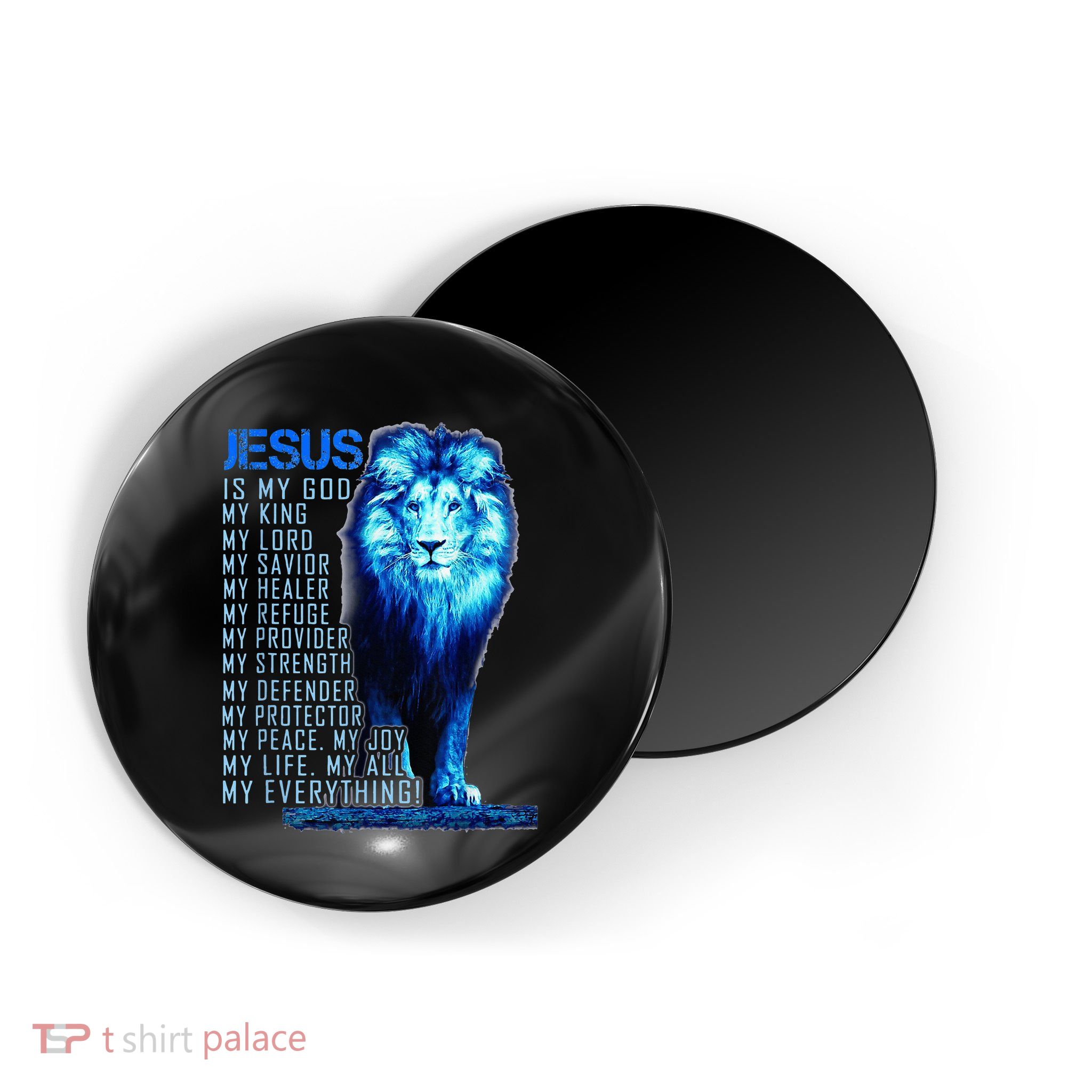 Lion Christian Jesus Is My God King Lord And Savior Magnet