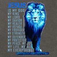 Lion Christian Jesus Is My God King Lord And Savior Cotton Canvas Backpack
