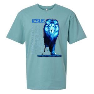 Lion Christian Jesus Is My God King Lord And Savior Sueded Cloud Jersey T-Shirt