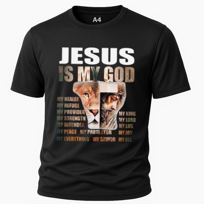 Lion Christian Jesus Is My God Lord King Savior Good Friday Performance Shirt