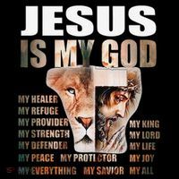 Lion Christian Jesus Is My God Lord King Savior Good Friday 16 in Basic Backpack