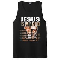 Lion Christian Jesus Is My God Lord King Savior Good Friday PosiCharge Competitor Tank