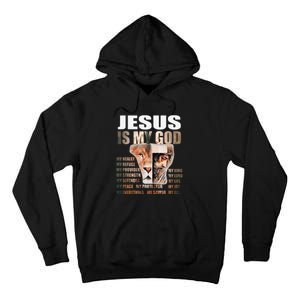 Lion Christian Jesus Is My God Lord King Savior Good Friday Tall Hoodie