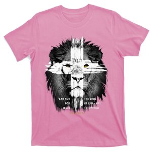 Lion Cross Jesus Christian Lord God Believer T-Shirt