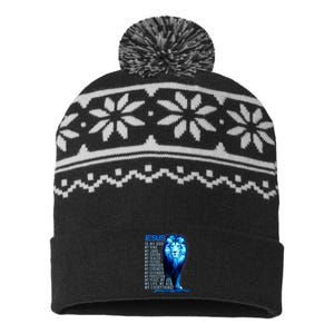 Lion Christian Jesus Is My God King Lord And Savior USA-Made Snowflake Beanie