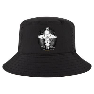 Lion Cross Jesus Christian Lord God Believer Gift Cool Comfort Performance Bucket Hat