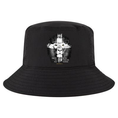 Lion Cross Jesus Christian Lord God Believer Gift Cool Comfort Performance Bucket Hat