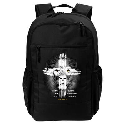 Lion Cross Jesus Christian Lord God Believer Gift Backpack
