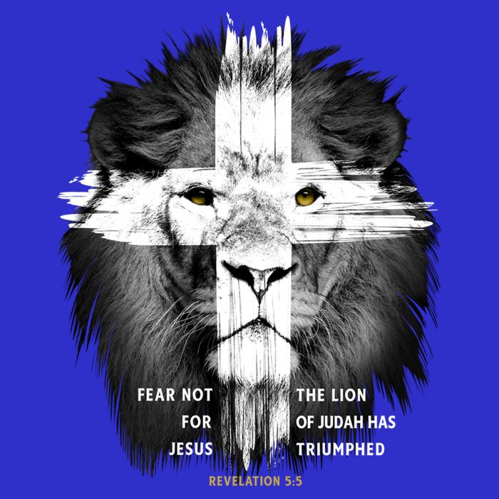 Lion Cross Jesus Christian Lord God Believer Gift Baby Bodysuit