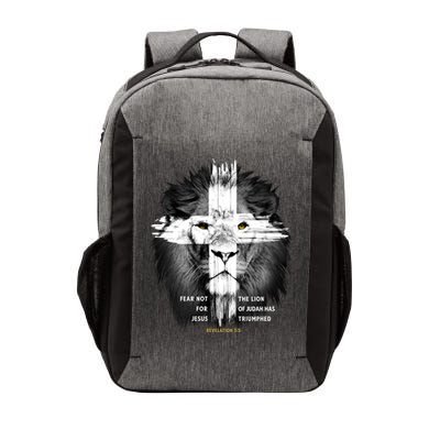 Lion Cross Jesus Christian Lord God Believer Gift Vector Backpack