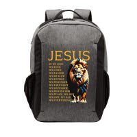 Lion Christian Jesus Is My God King, Lord, And Savior Vector Backpack