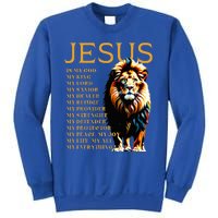 Lion Christian Jesus Is My God King Lord And Savior Sweatshirt