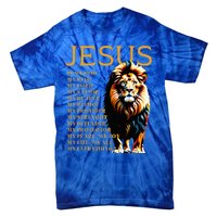 Lion Christian Jesus Is My God King Lord And Savior Tie-Dye T-Shirt