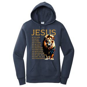 Lion Christian Jesus Is My God King Lord And Savior Women's Pullover Hoodie