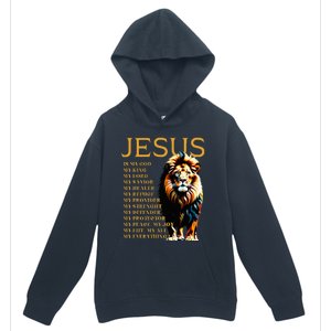 Lion Christian Jesus Is My God King Lord And Savior Urban Pullover Hoodie