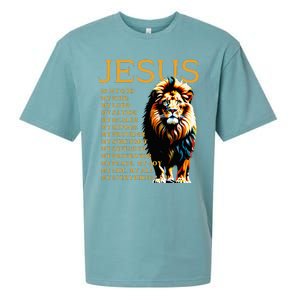 Lion Christian Jesus Is My God King Lord And Savior Sueded Cloud Jersey T-Shirt