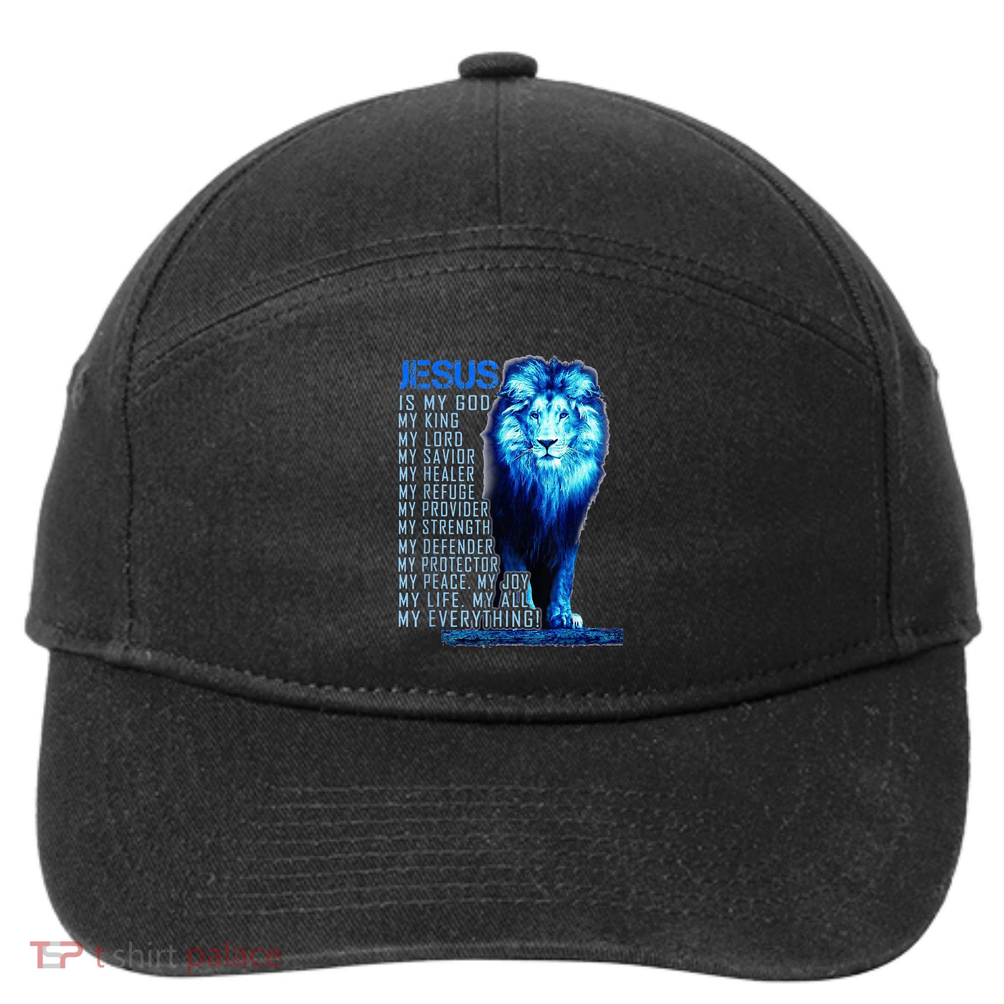 Lion Christian Jesus Is My God King Lord And Savior 7-Panel Snapback Hat