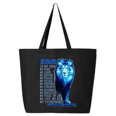 Lion Christian Jesus Is My God King Lord And Savior 25L Jumbo Tote