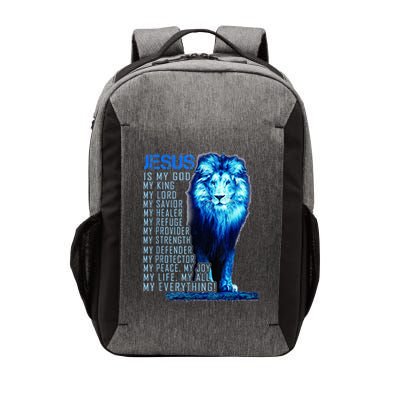 Lion Christian Jesus Is My God King Lord And Savior Vector Backpack