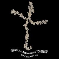 Laminin Christian Jesus Cross Drawstring Bag