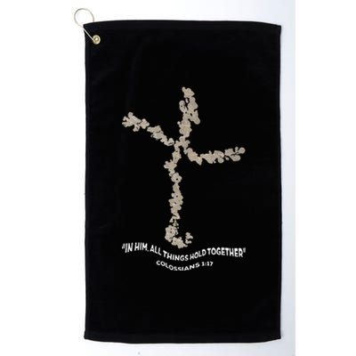 Laminin Christian Jesus Cross Platinum Collection Golf Towel