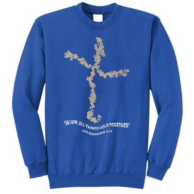 Laminin Christian Jesus Cross Sweatshirt