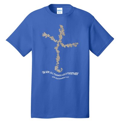 Laminin Christian Jesus Cross Tall T-Shirt