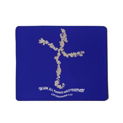 Laminin Christian Jesus Cross Mousepad