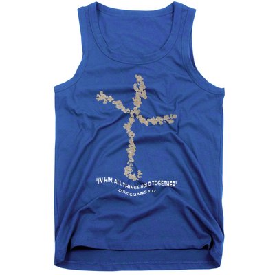 Laminin Christian Jesus Cross Tank Top