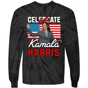 LetS Celebrate Kamala Harris 2024 Tie-Dye Long Sleeve Shirt