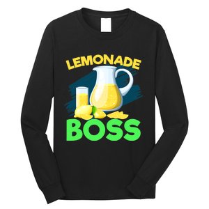 Lemonade Crew Kids Funny Lemonade Boss Lemon Lover Squad Long Sleeve Shirt