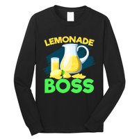 Lemonade Crew Kids Funny Lemonade Boss Lemon Lover Squad Long Sleeve Shirt