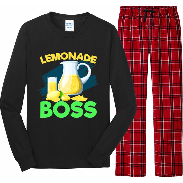 Lemonade Crew Kids Funny Lemonade Boss Lemon Lover Squad Long Sleeve Pajama Set