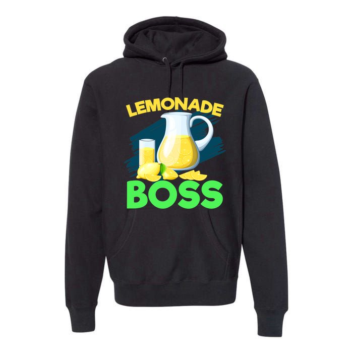 Lemonade Crew Kids Funny Lemonade Boss Lemon Lover Squad Premium Hoodie