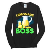 Lemonade Crew Kids Funny Lemonade Boss Lemon Lover Squad Tall Long Sleeve T-Shirt