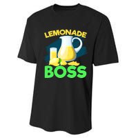 Lemonade Crew Kids Funny Lemonade Boss Lemon Lover Squad Performance Sprint T-Shirt