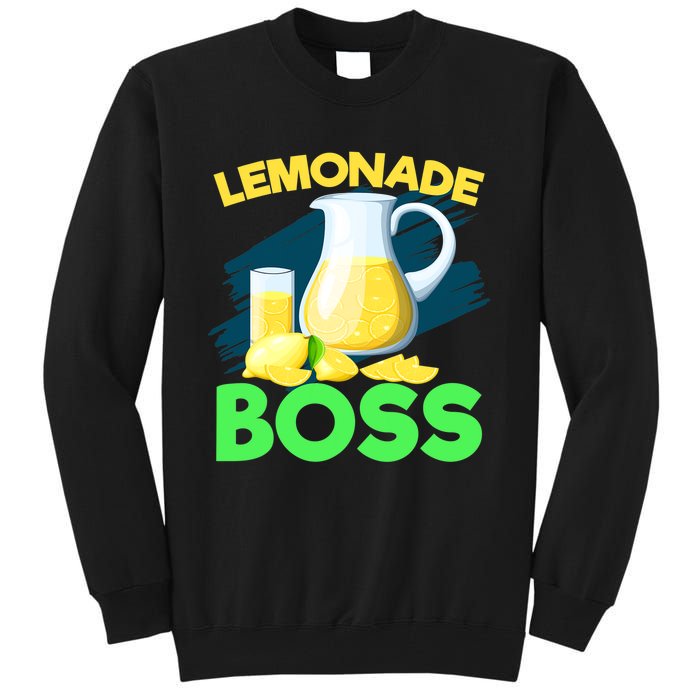 Lemonade Crew Kids Funny Lemonade Boss Lemon Lover Squad Tall Sweatshirt