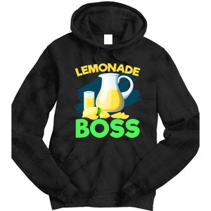 Lemonade Crew Kids Funny Lemonade Boss Lemon Lover Squad Tie Dye Hoodie