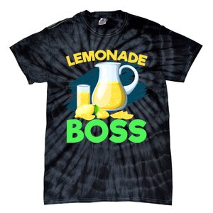 Lemonade Crew Kids Funny Lemonade Boss Lemon Lover Squad Tie-Dye T-Shirt