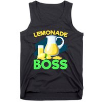 Lemonade Crew Kids Funny Lemonade Boss Lemon Lover Squad Tank Top