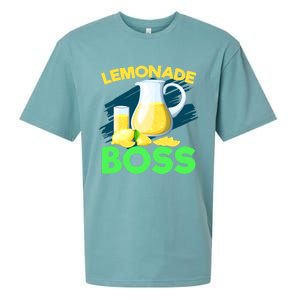 Lemonade Crew Kids Funny Lemonade Boss Lemon Lover Squad Sueded Cloud Jersey T-Shirt