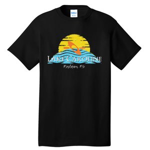 Lake Caroline Kayak Mississippi Tall T-Shirt