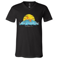 Lake Caroline Kayak Mississippi V-Neck T-Shirt