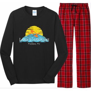 Lake Caroline Kayak Mississippi Long Sleeve Pajama Set