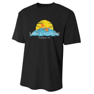 Lake Caroline Kayak Mississippi Performance Sprint T-Shirt