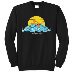 Lake Caroline Kayak Mississippi Tall Sweatshirt