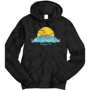 Lake Caroline Kayak Mississippi Tie Dye Hoodie