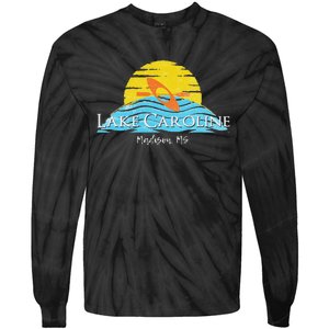 Lake Caroline Kayak Mississippi Tie-Dye Long Sleeve Shirt